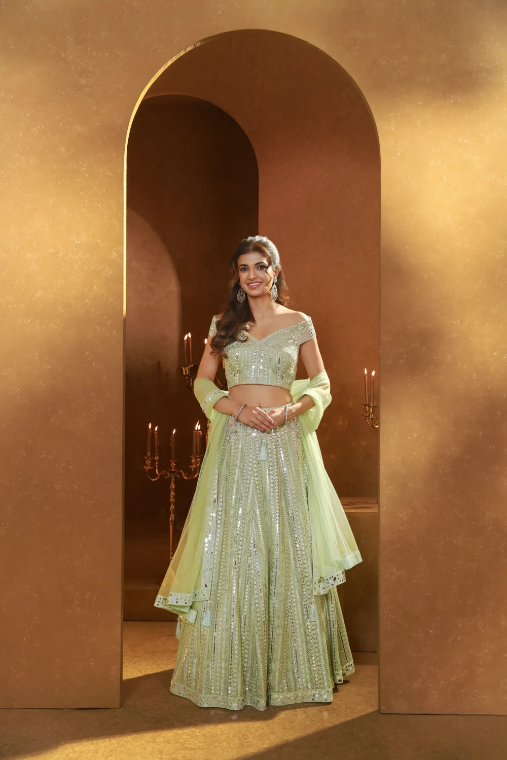 Celestial Mint Lehanga