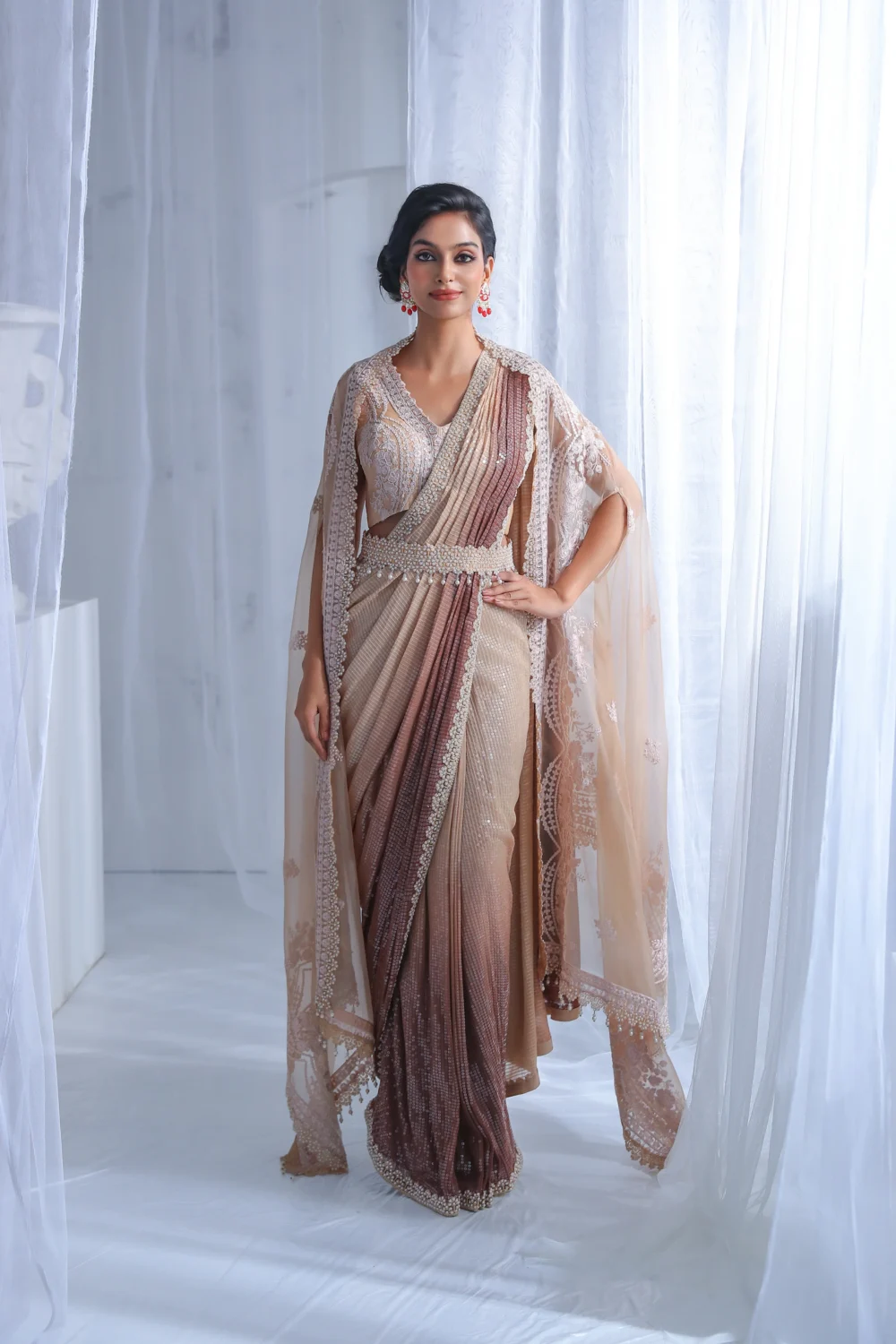 Mocha Veil Saree