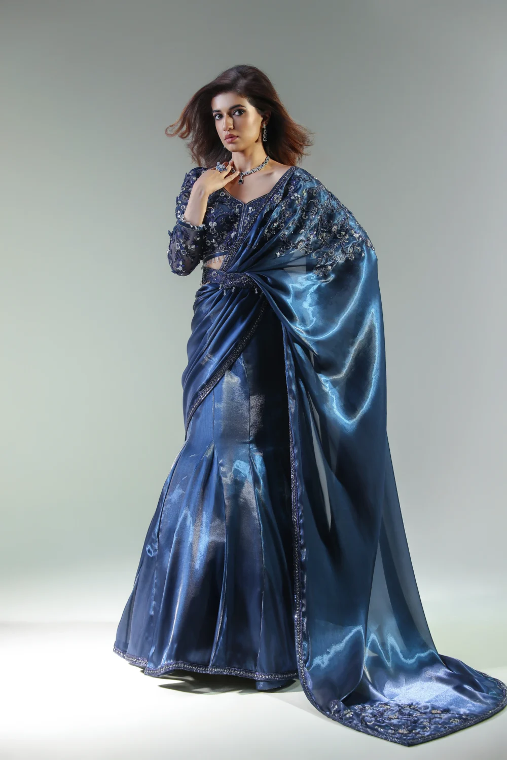 Midnight Noor Drape Saree