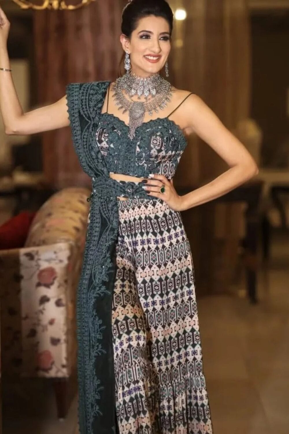 Indigo Mirage Palazzo Set